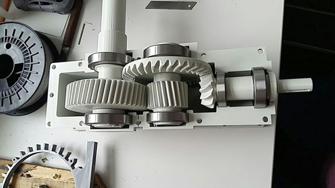 3D-Druck eines Kegelstirnradgetriebes