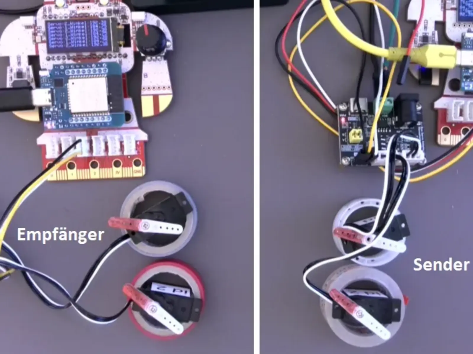 Aufbau zur Teleportation