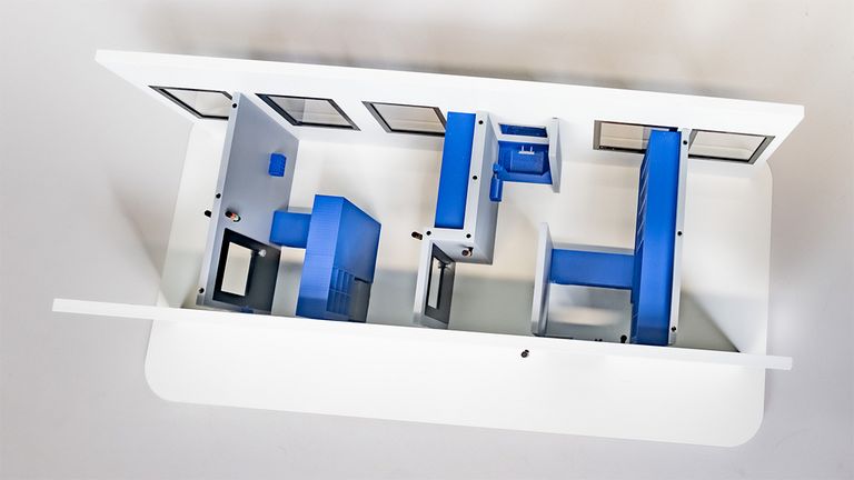 Illustration einer Reinraumschleuse