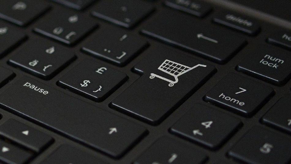 Tastatur mit Einkaufswagen-Taste