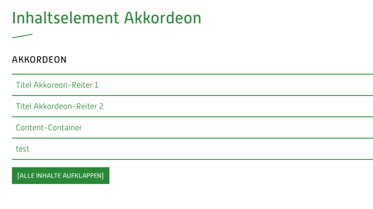 Inhaltselement Akkordeon