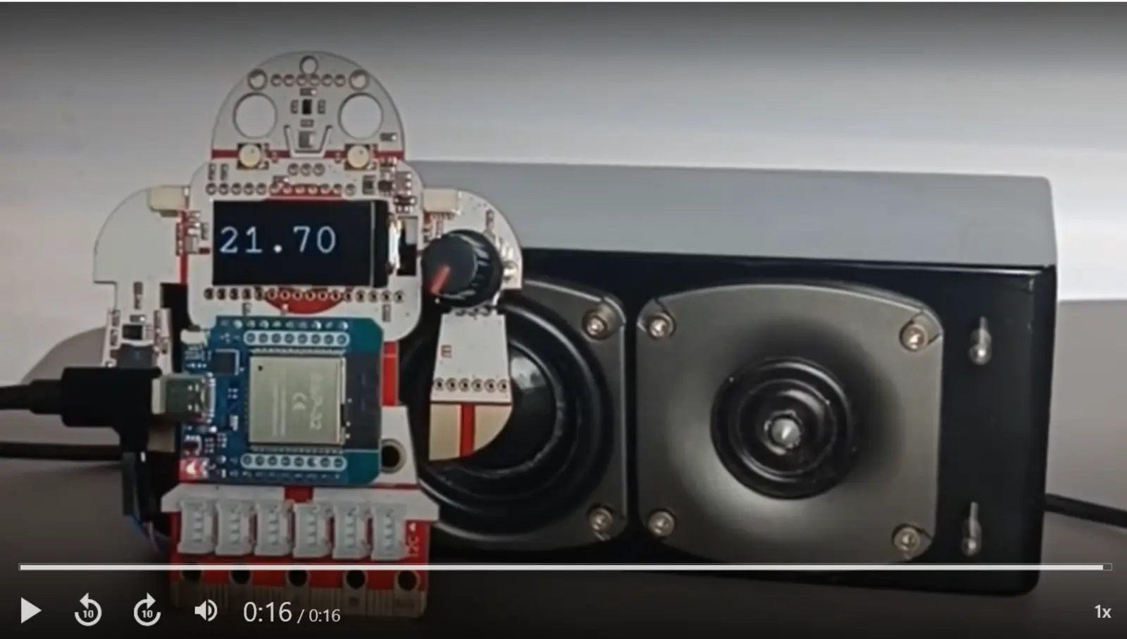 Video sprachgestützte Temperaturausgabe