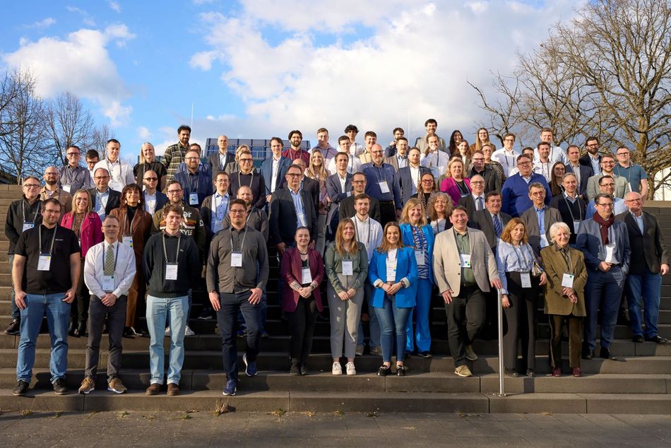 Alle Akteurinnen und Akteure der „PAE-e-green Days“ aus dem Grand Est, dem Saarland, Rheinland-Pfalz, Luxemburg und Wallonien am Umwelt-Campus Birkenfeld.