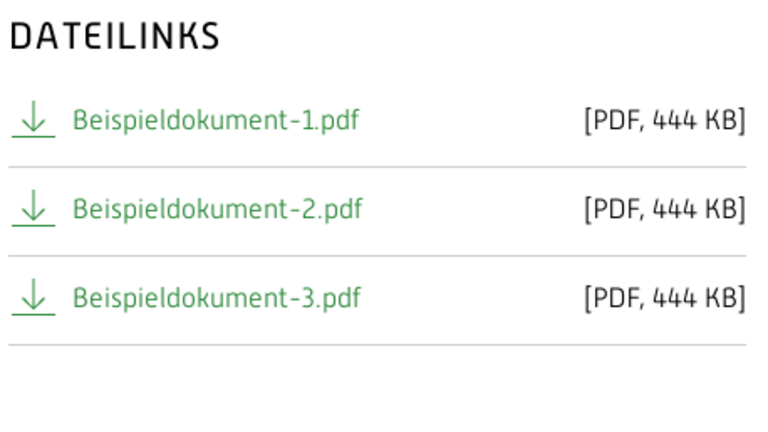 Inhaltselement Downloads