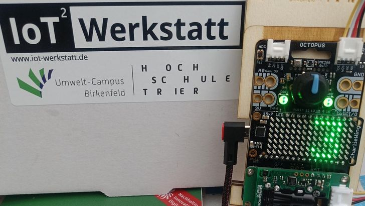 Anleitung und Platine der IOT²-Werkstatt