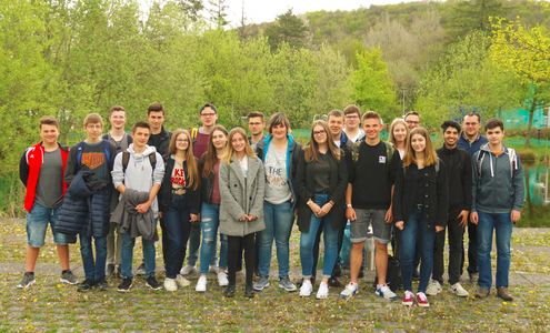 SchülernInnen des Johannes Kepler Gymnasium Lebach bei einem Besuch am Umwelt-Campus