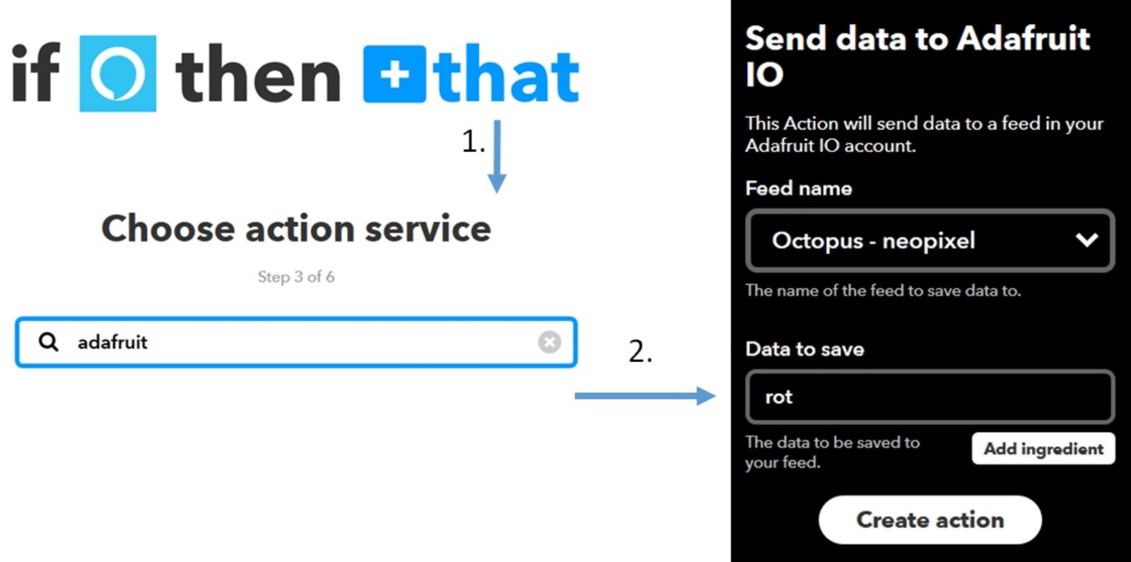 IFTTT-App: Action