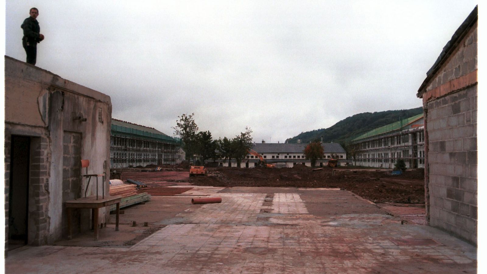 In the beginning, the site was a complete construction site