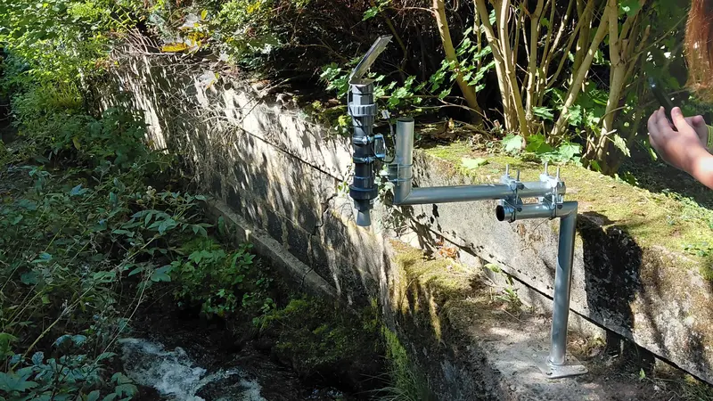 Hochwasserpegel selbstgebaut