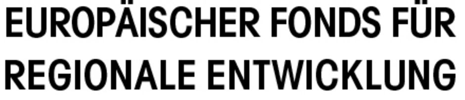 Schriftzug des Europäischen Fonds für Regionale Entwicklung