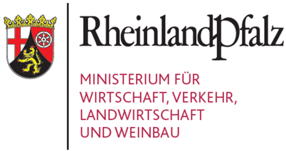 [Translate to Englisch:] Logo Ministerium für Wirtschaft, Verkehr, Landwirtschaft und Weinbau RLP