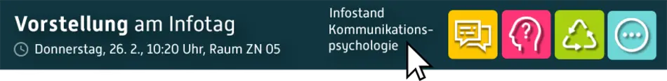 Kommunikationspsychologie und Nachhaltigkeit Studium Bachelor Infotag
