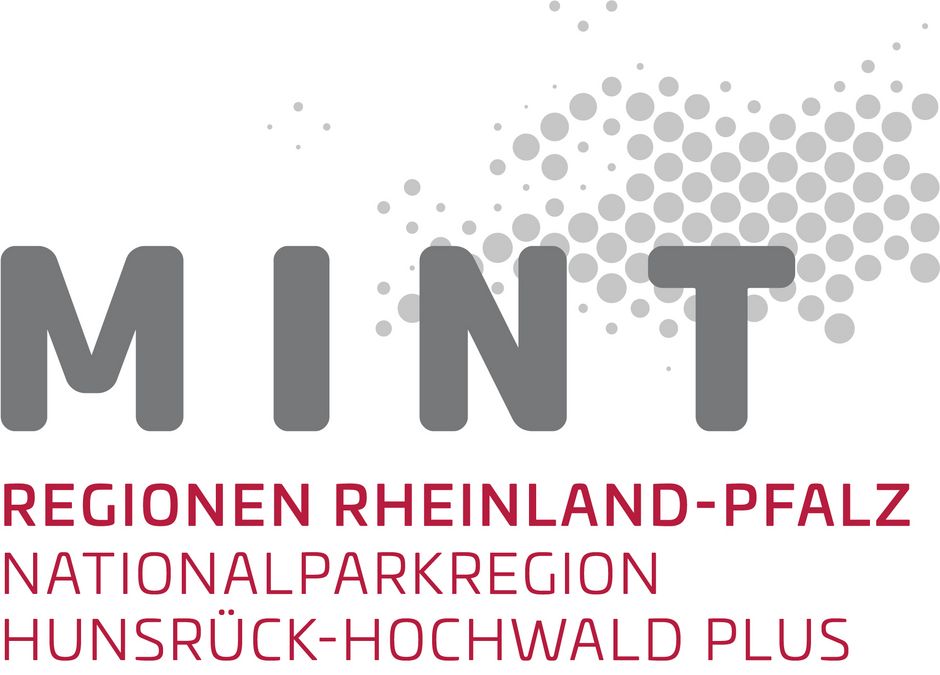 [Translate to Englisch:] Logo MINT-Regionen Rheinland-Pfalz Nationalparkregion Hunsrück-Hochwald Plus