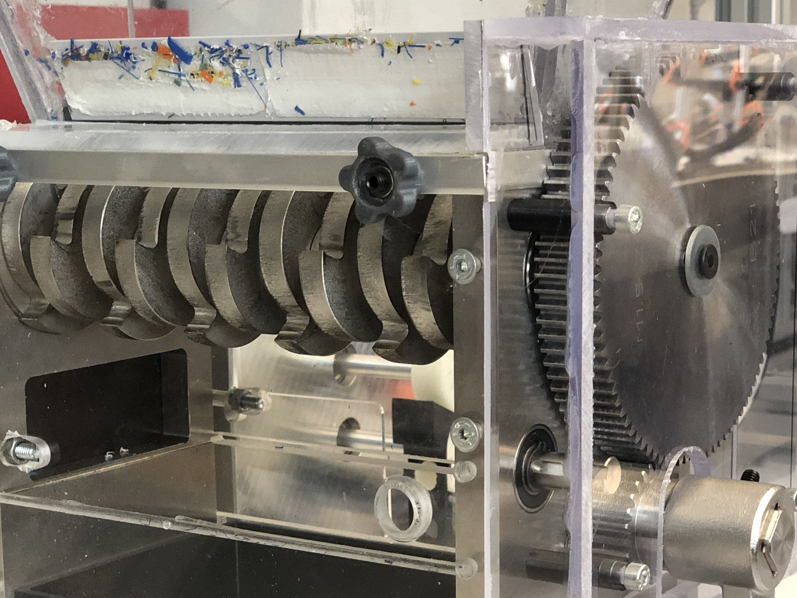 Kunststoff-Schredder zum Filament-Recycling