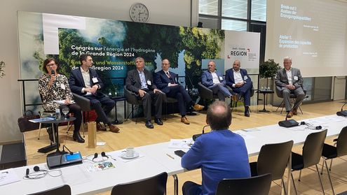 Prof. Hoogers und Prof. te Heesen bei Podiumsdiskussion zum Ausbau der Erzeugungskapazitäten