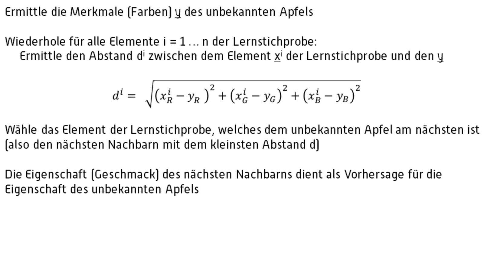 Pseudocode Alorithmus