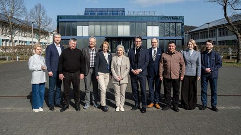 Ukrainische Delegation aus Winnyzja besuchte Umwelt-Campus Birkenfeld
