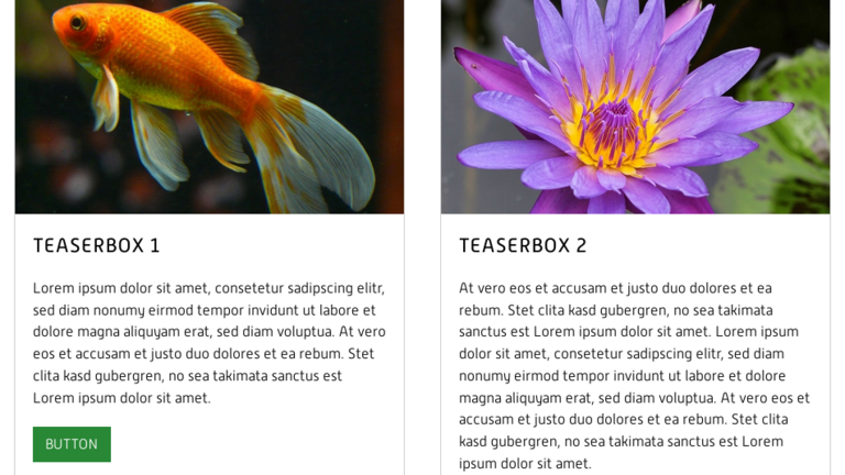 Inhaltselement Teaserbox