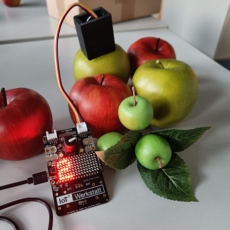Äpfel mit Sensor