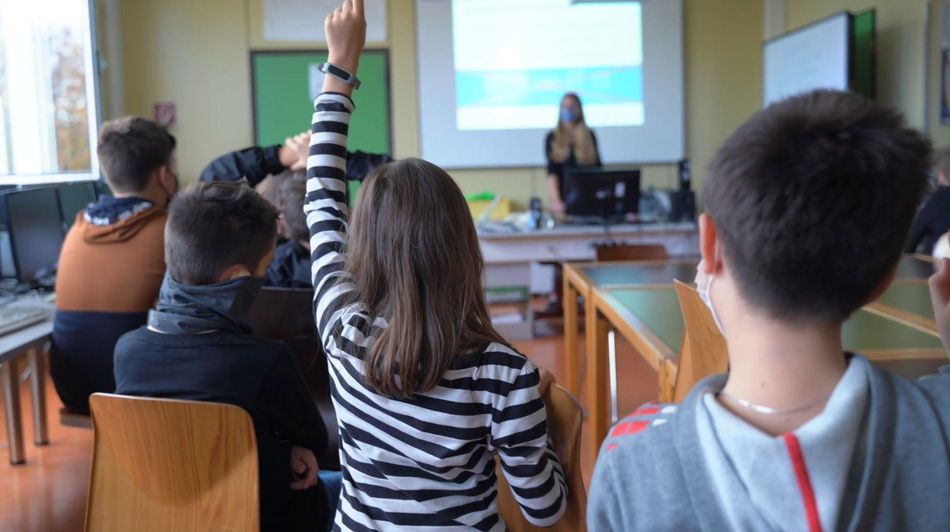 Klassensituation, Kind meldet sich