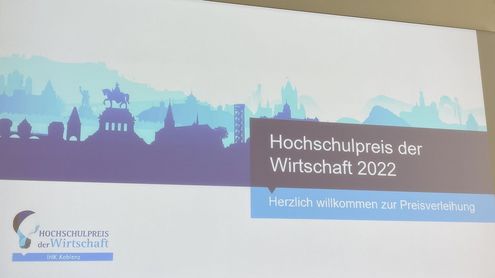 Student des Umwelt-Campus gewinnt den 1. Platz beim Hochschulpreis der Wirtschaft 2022 der IHK Koblenz