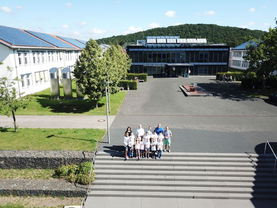 Viertklässler der Grundschule Züsch bei ihrer Exkursion am Umwelt-Campus